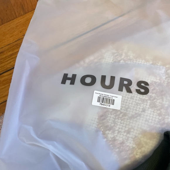 Men's green Crewneck sweatshirt HOURS - Picture 4 of 5